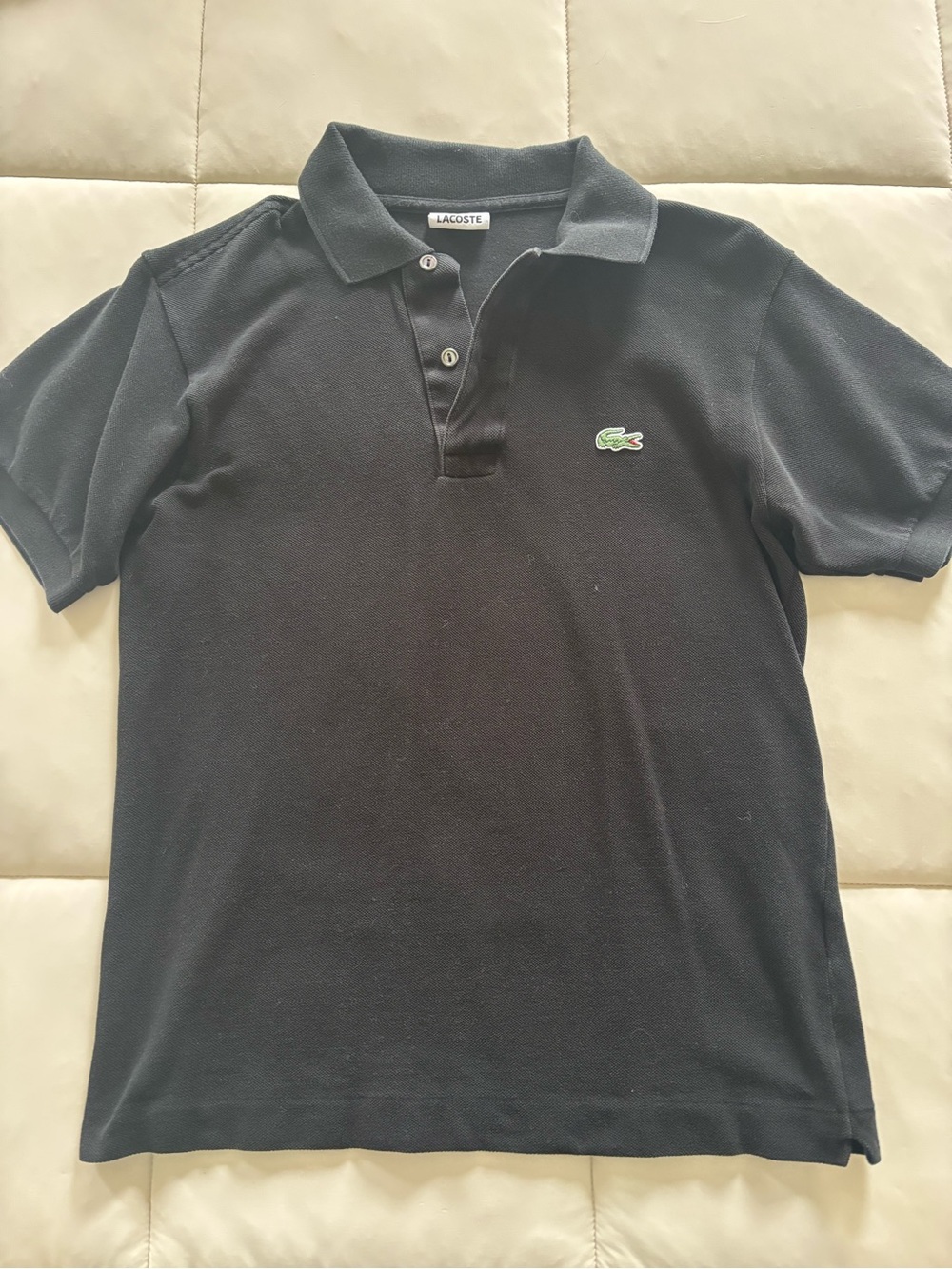 3 for $30 Lacoste Black Polo with Green Crocodile Emblem